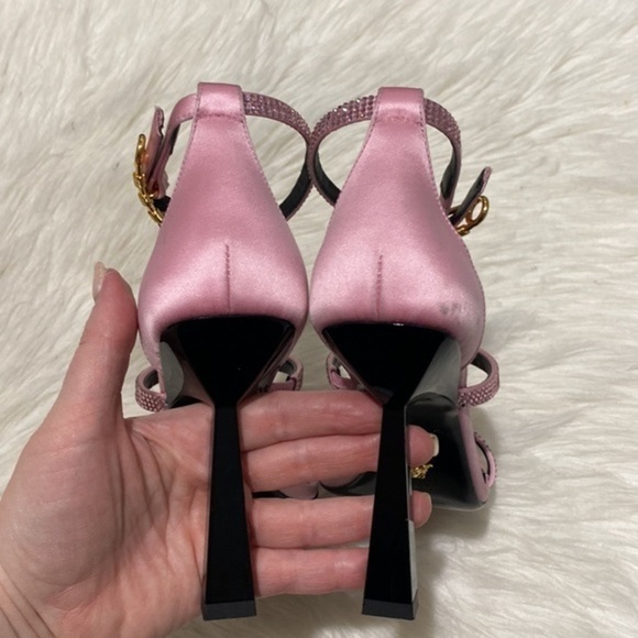 Versace Crystal Embellished ankle strap‎ sandal size 35EU - Picture 8 of 17